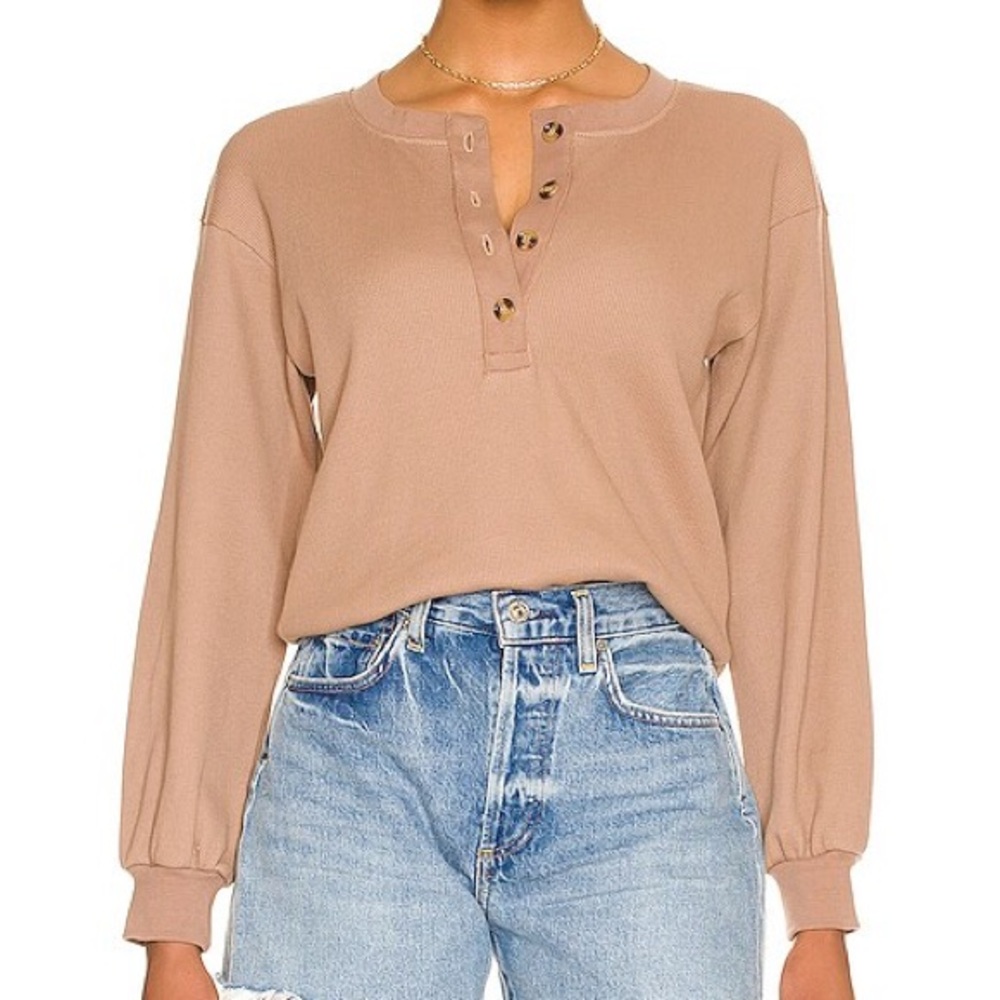 Lovers and Friends Romina Top in Deep Tan Size Medium